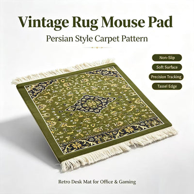 Rawdah Inspired Mini Mat & Mouse Pad – Madinah Floral Design | Islamic Desk Mat & Decorative Table Mat 18 × 26cm