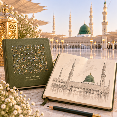 Extra Large Luxury Gift Hamper for Her – Rawdah Inspired Madinah Gift Set