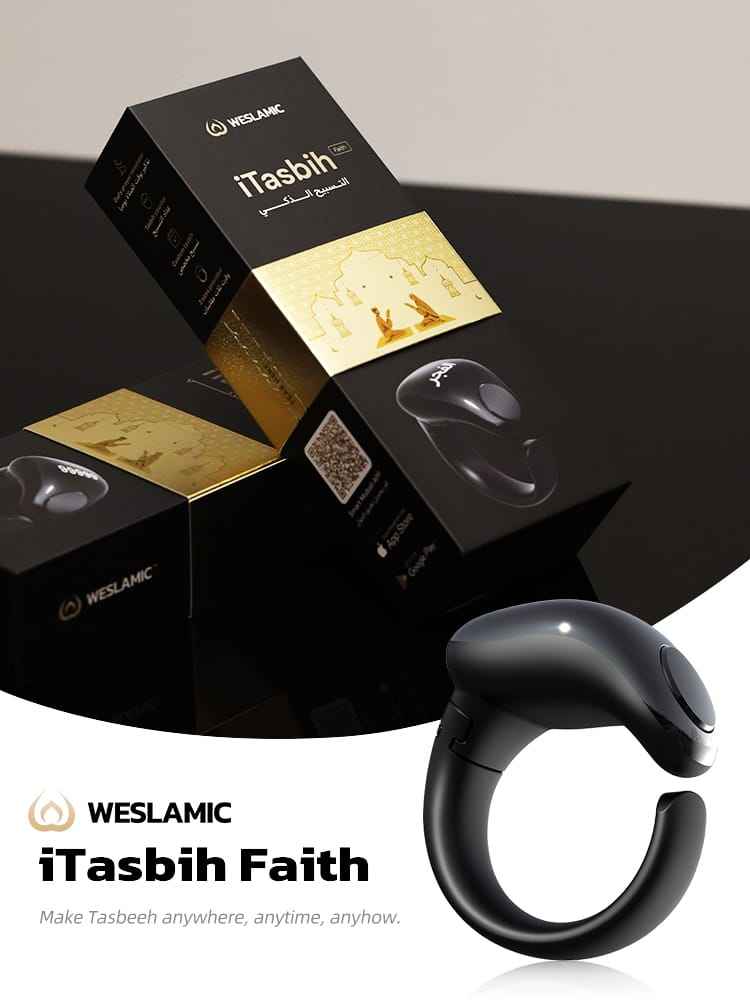 Itasbih Zikr Ring Salah Reminder recharchable - Zikr ring - Smart tasbih - Digital zikr - Dhikr counter - Islamic tech - Islamic Gift - Hajj/Umrah Gifts - Ramadan/Eid Gift