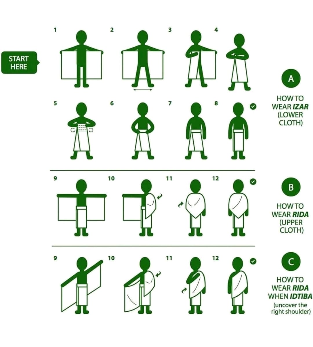 Bamboo Cotton Ihram Set (2 Pieces)  Premium Quality