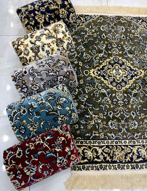 Al Rawdah Prayer Mat  Luxurious Comfort from Madina - 70 x 110 cm - Al Rawda Authentic Prayer Mat - Soft Prayer Mat - Islamic Prayer Rug - Eid/Ramadan Prayer Mat - Hajj/Umrah Gifts - New Muslim Gifts