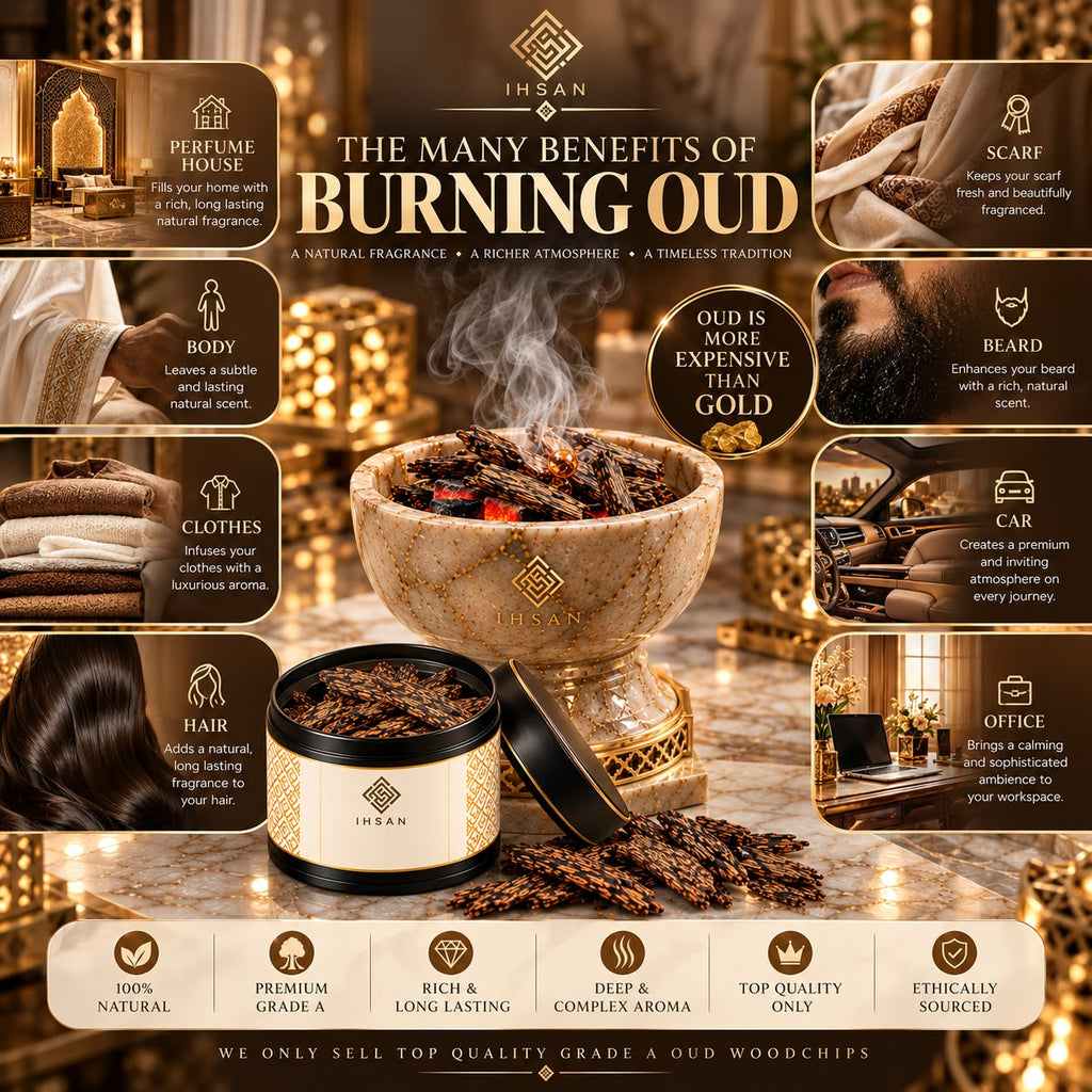 Kalimantan Oud Woodchips 15g – 100% Natural Agarwood | Pure Resin-Rich Oud in Black Presentation Tin