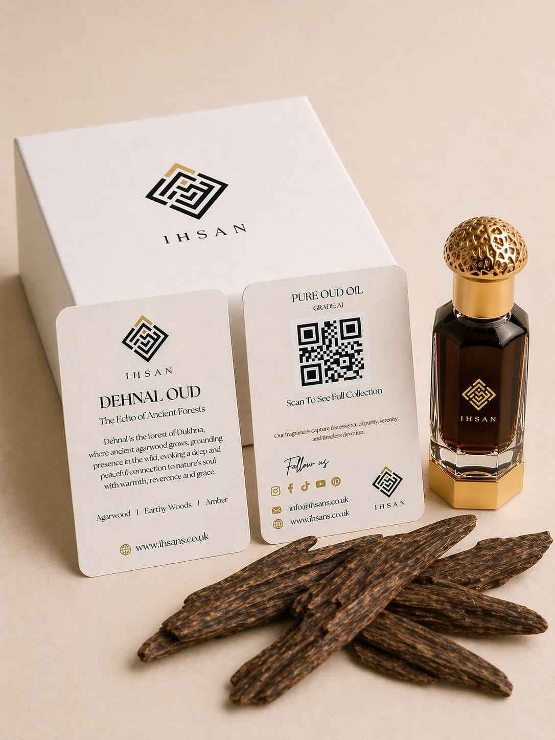 Dehnal Oud Kalimantan 100% Pure Oud Oil Attar 3ml