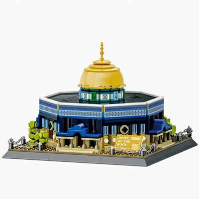 Dome of the Rock Islamic building blocks model displayed as home decor