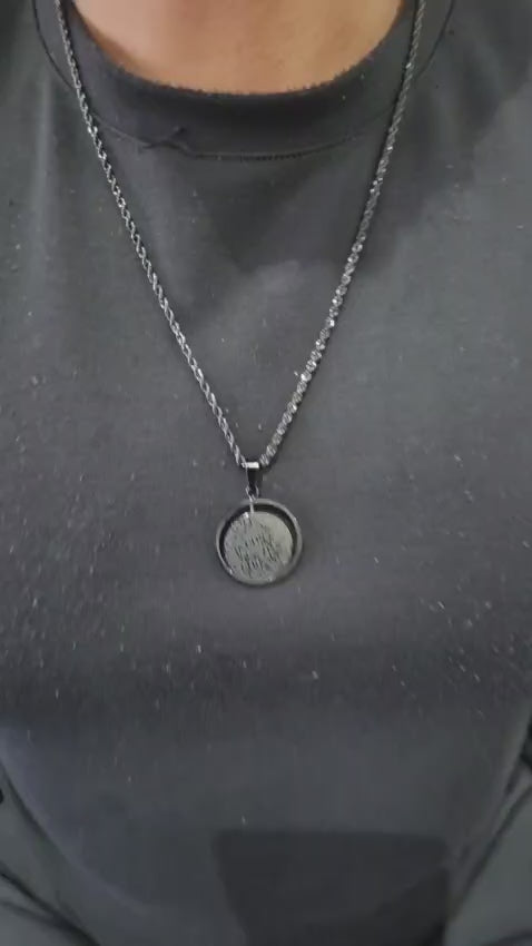 Ayatul Kursi Rotating Pendant Necklace & Car Hanger
