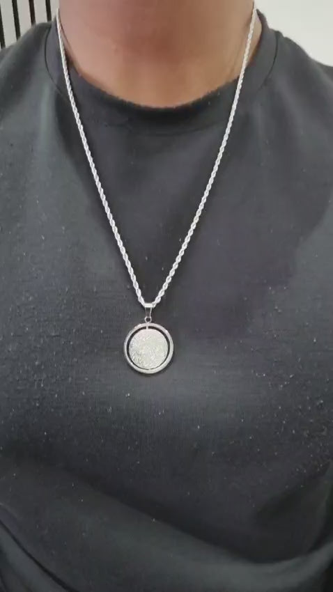Ayatul Kursi Rotating Pendant Necklace & Car Hanger