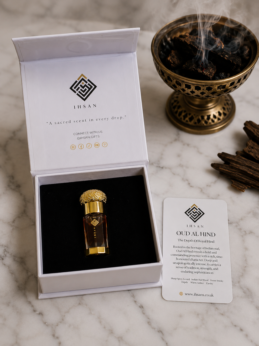 Oud Al Hind 100% Pure Oud Oil Attar 3ml