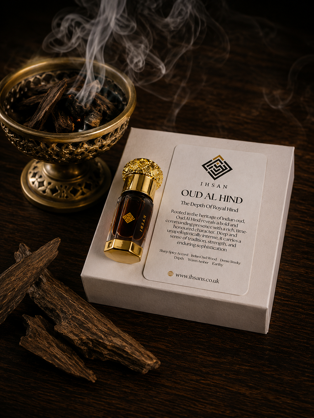 Oud Al Hind 100% Pure Oud Oil Attar 3ml
