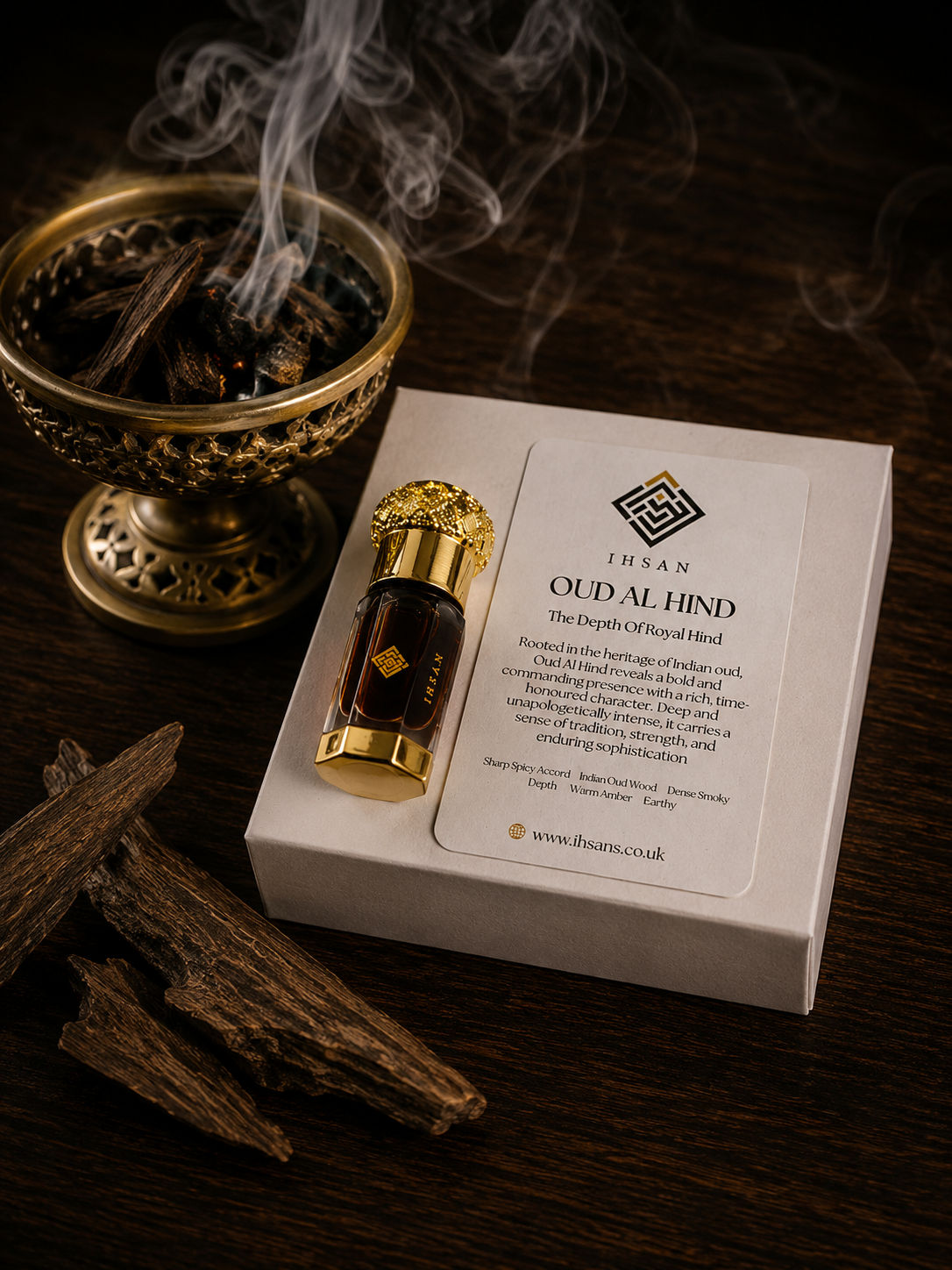 Oud Al Hind 100% Pure Oud Oil Attar 3ml