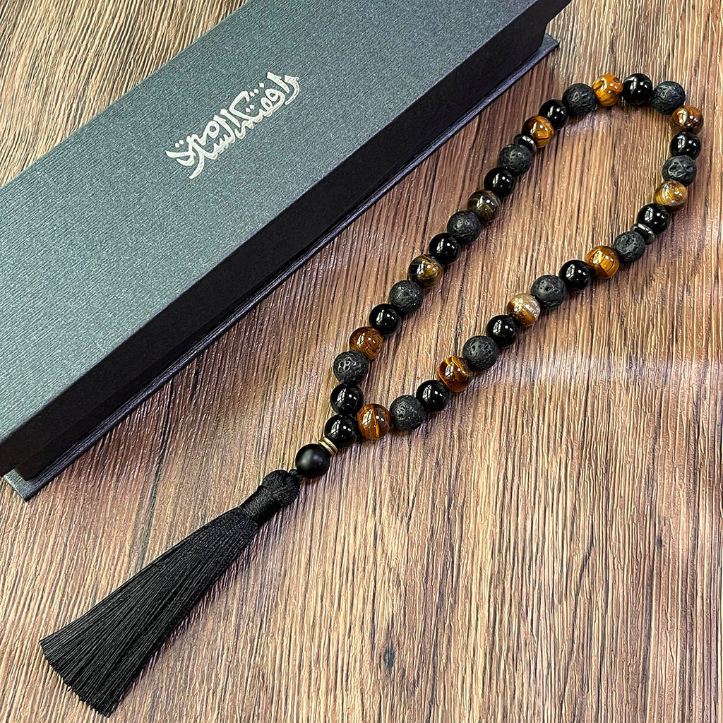 Premium Natural Agate Stone Tasbih Prayer Beads