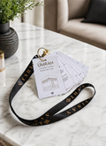 Premium Umrah Flash Cards With Lanyard