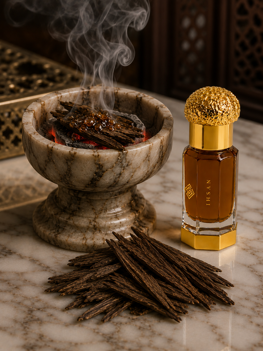 Oud Al Hind Wood Chips Insence Burning Stick Natural