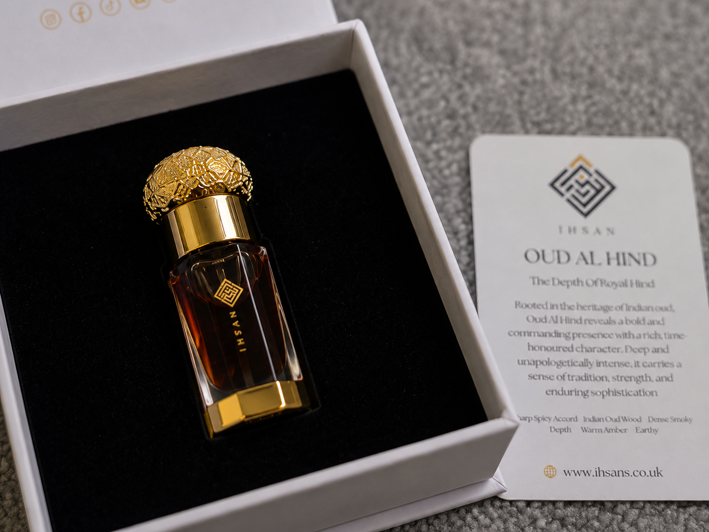 Oud Al Hind 100% Pure Oud Oil Attar 3ml