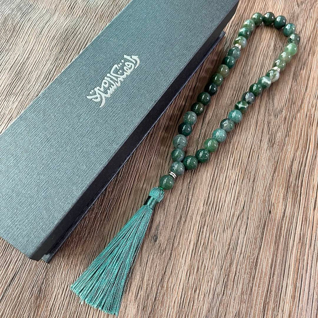 Premium Natural Agate Stone Tasbih Prayer Beads