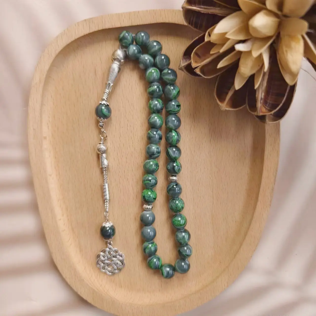 Premium Natural Agate Stone Tasbih Prayer Beads
