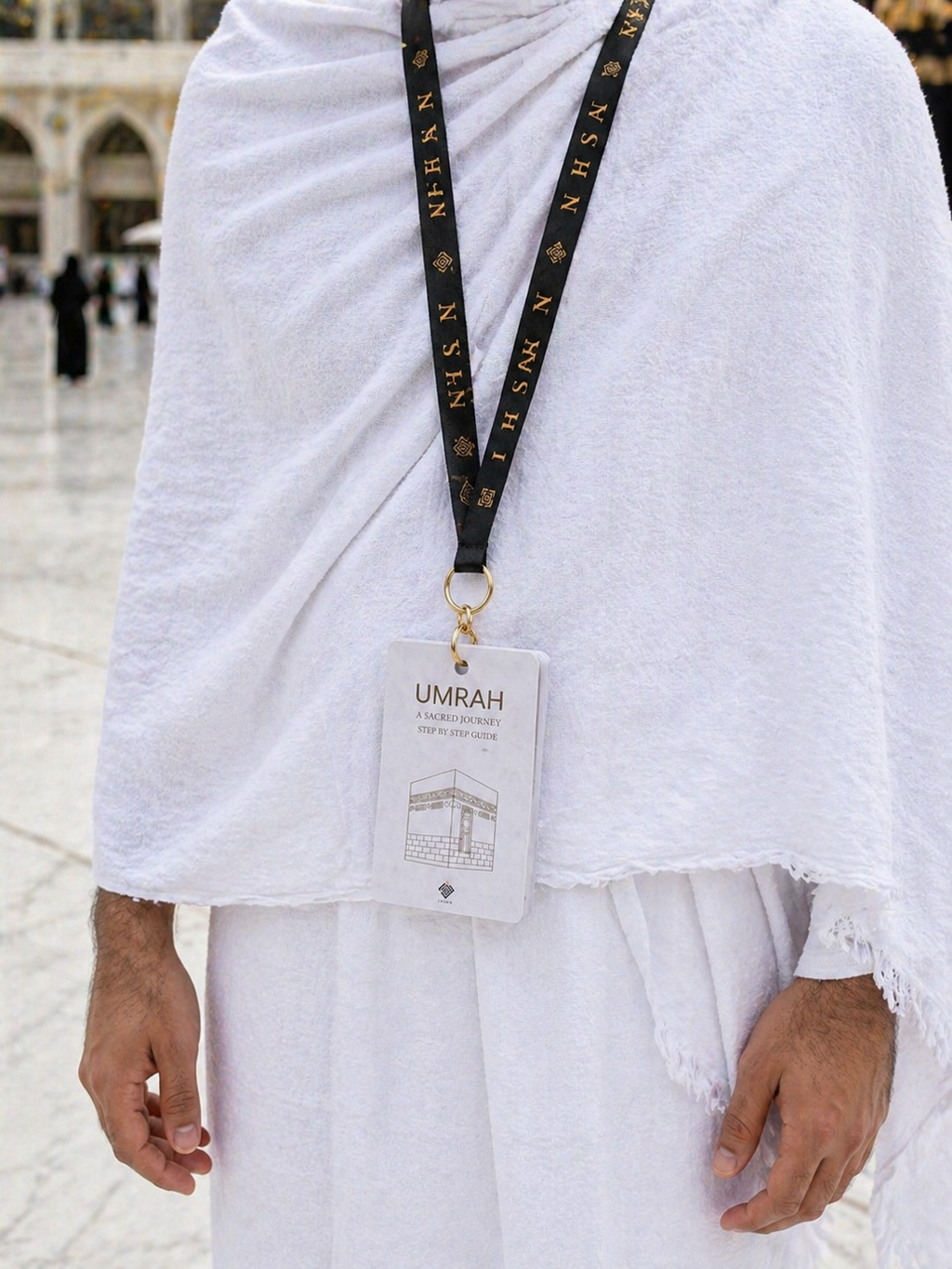 Premium Umrah Flash Cards With Lanyard