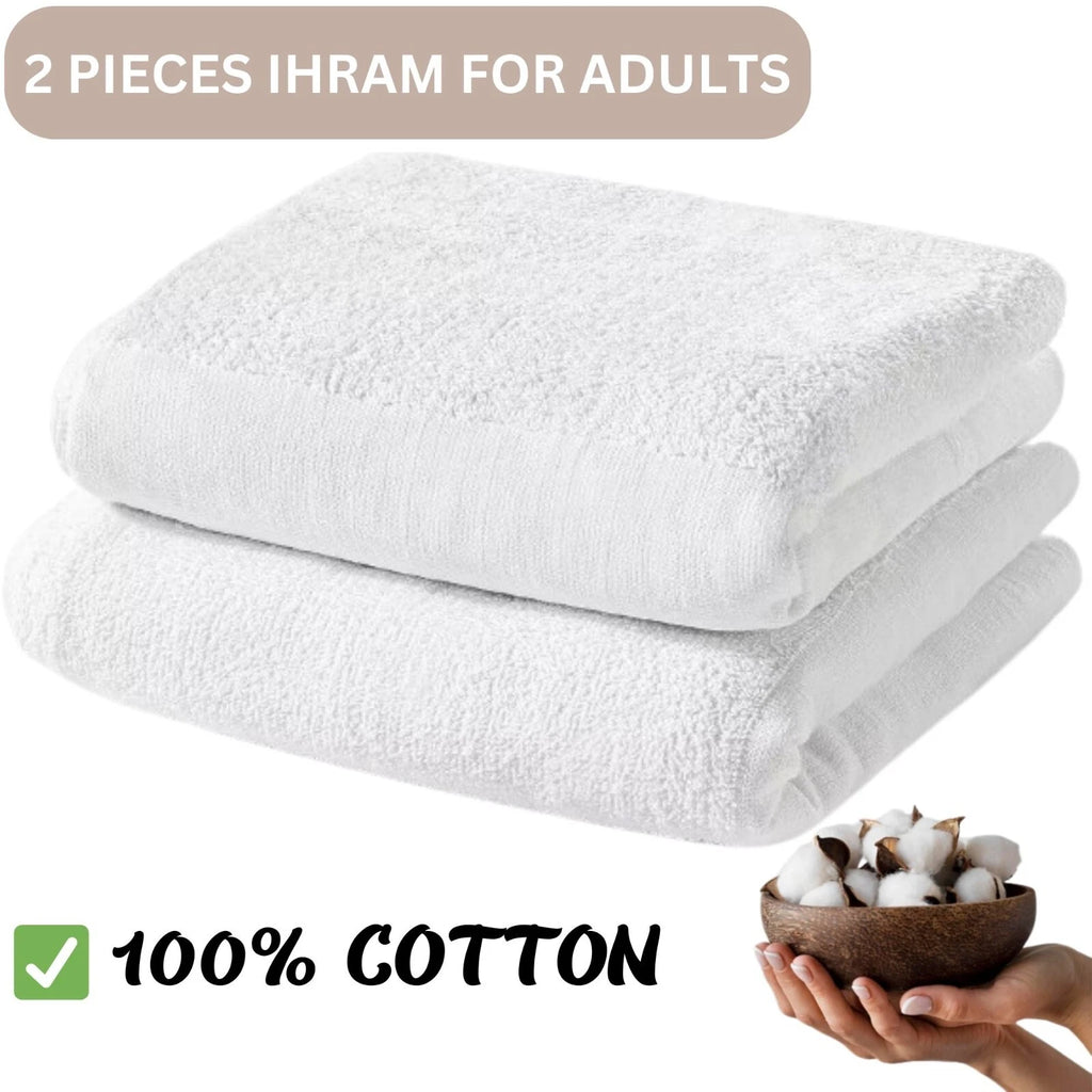 Bamboo Cotton Ihram Set (2 Pieces)  Premium Quality