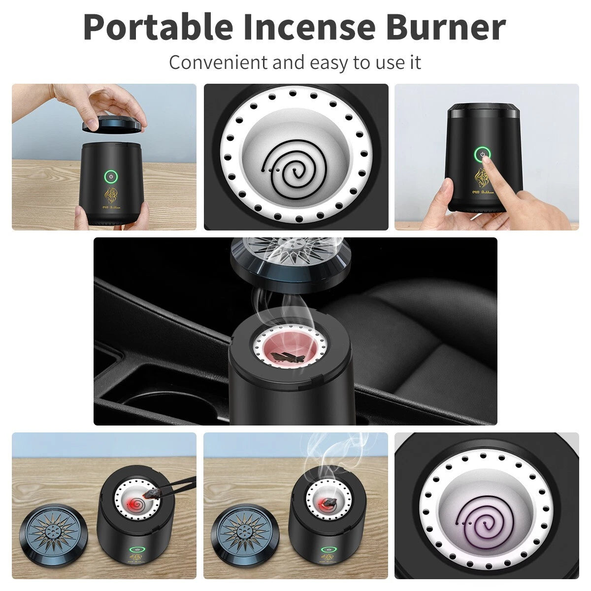 Electric USB Rechargeable Incense Burner